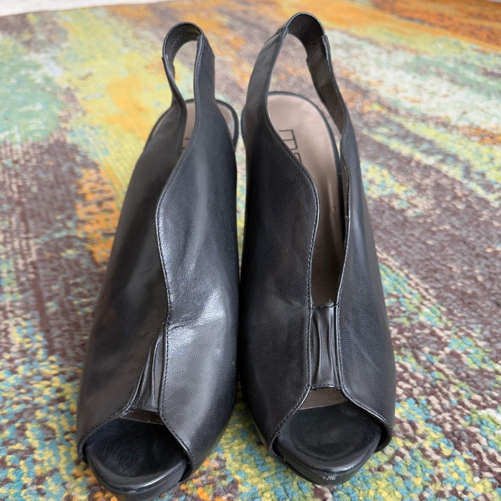 Moda Espana Peep Toe Slingback Heels